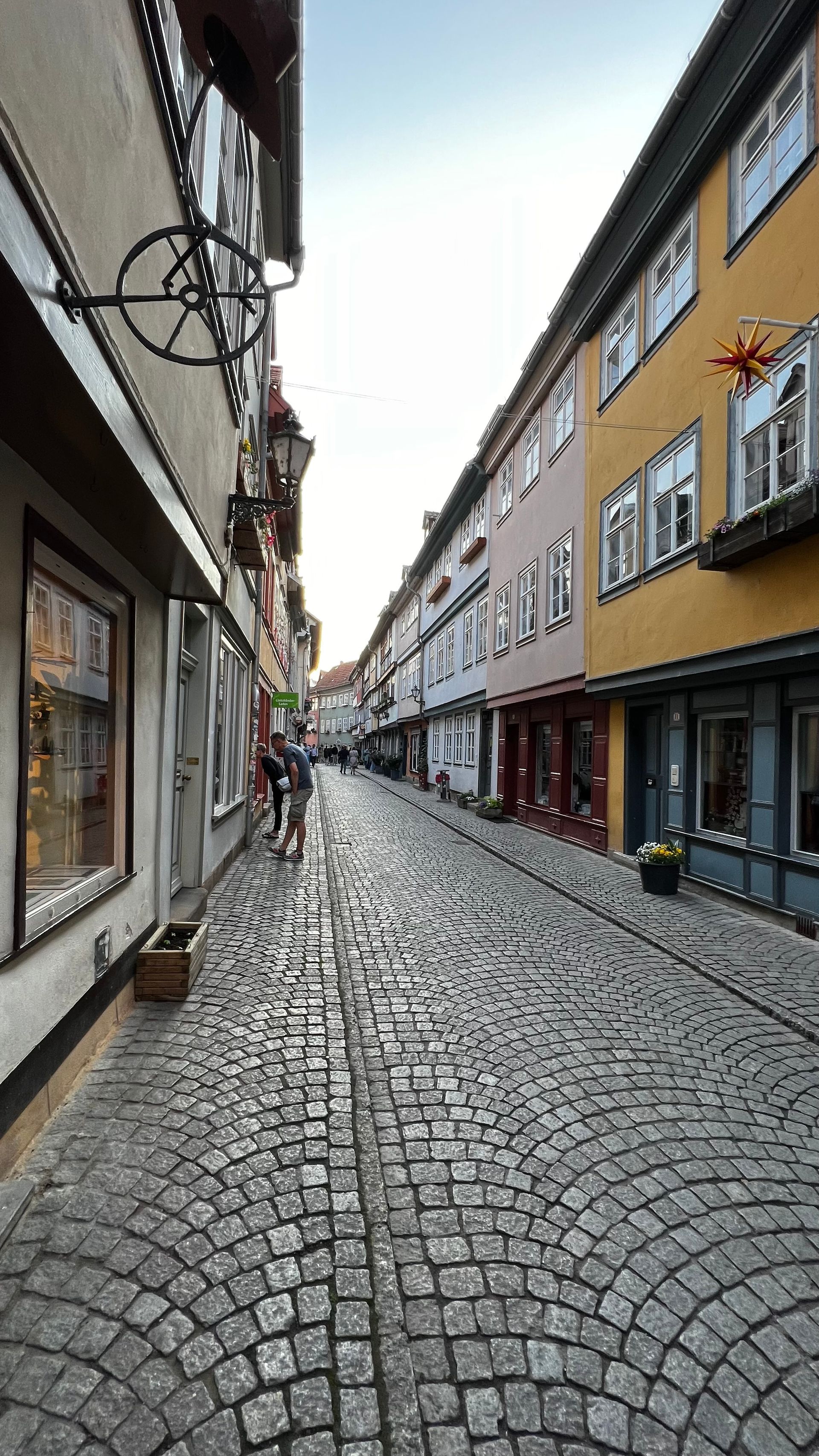 The Krämerbrücke in Erfurt.